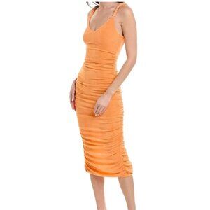 Likely - Summer Style - Midi Dress Orange Size 8